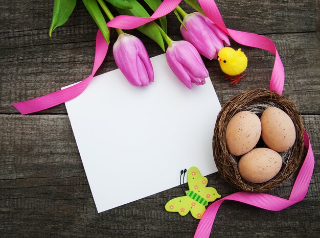 Tarjeta de felicitación de pascua