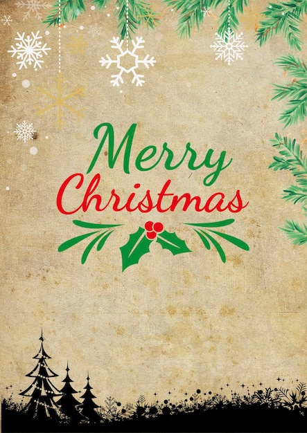 Tarjeta de feliz navidad