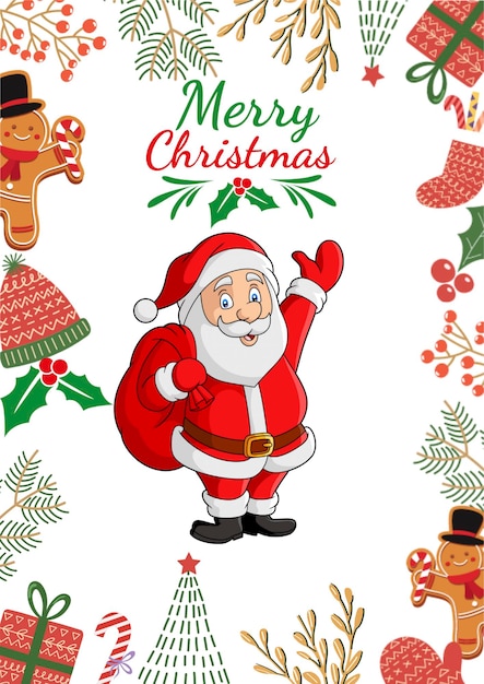 Tarjeta de feliz navidad