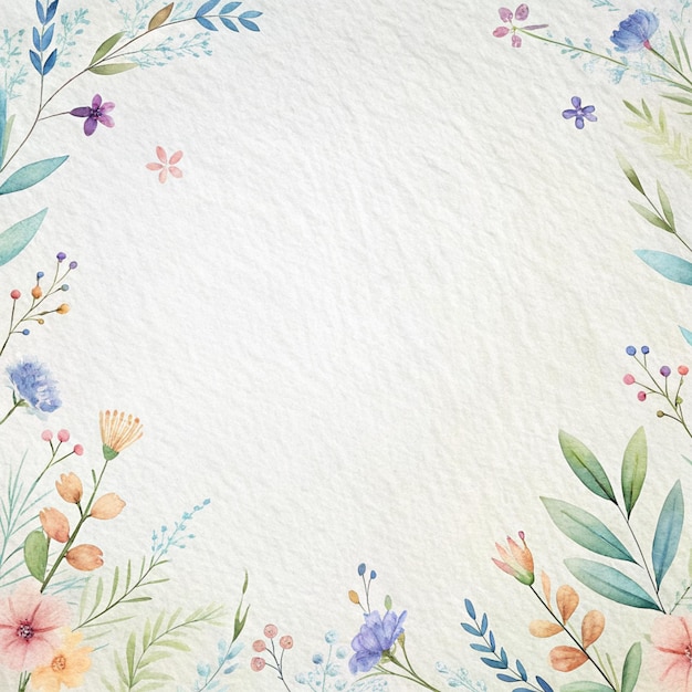 una tarjeta con flores y un lugar para el texto cita la palabra cita en él