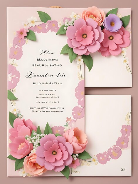 Tarjeta de invitación para la boda