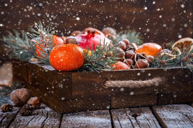 Foto tarjeta de navidad año nuevo