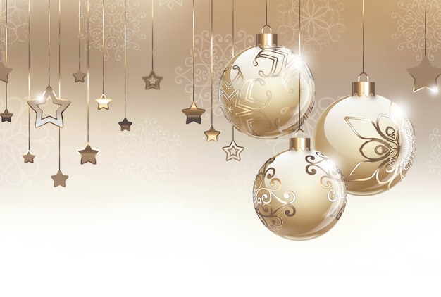 Tarjeta de Navidad Dorada