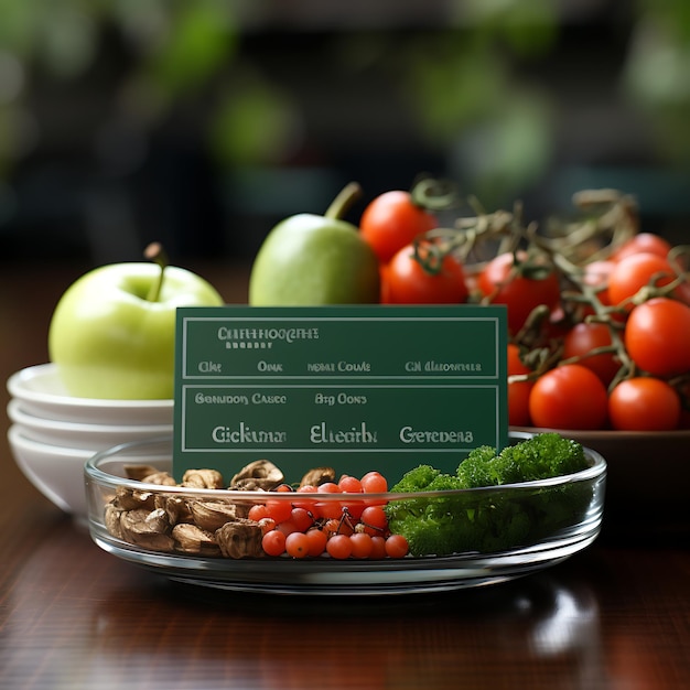 Foto tarjeta de nombre de nutricionista deportivo tarjeta de visita de color verde vibrante idea de concepto de negocios brillantes