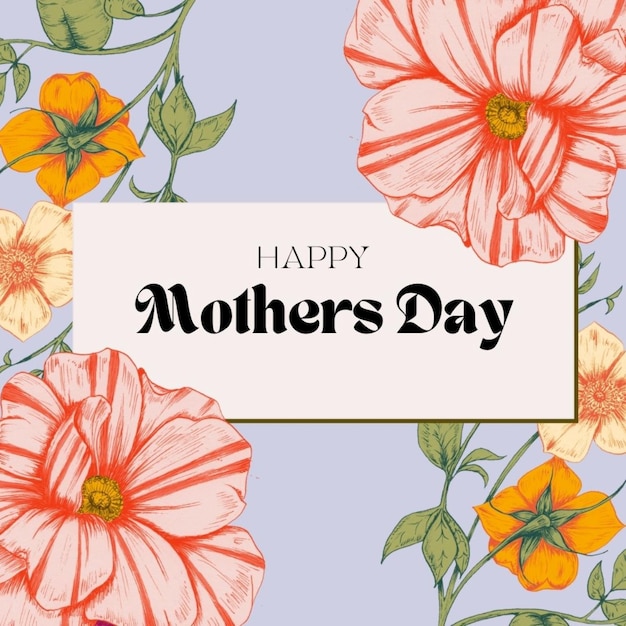una tarjeta con las palabras feliz día de la madre en él