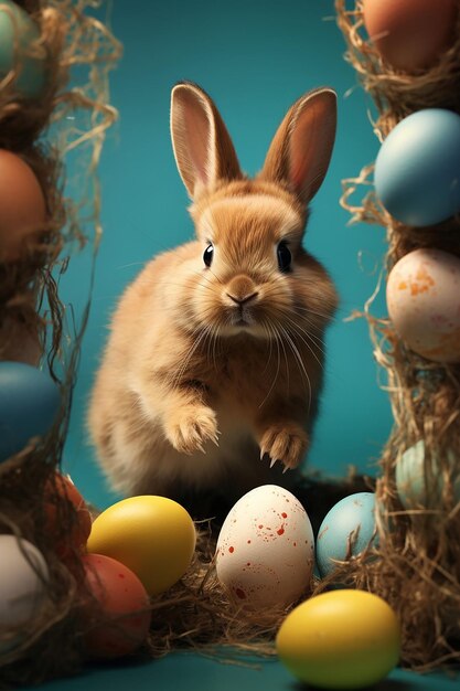 La tarjeta de Pascua es graciosa.