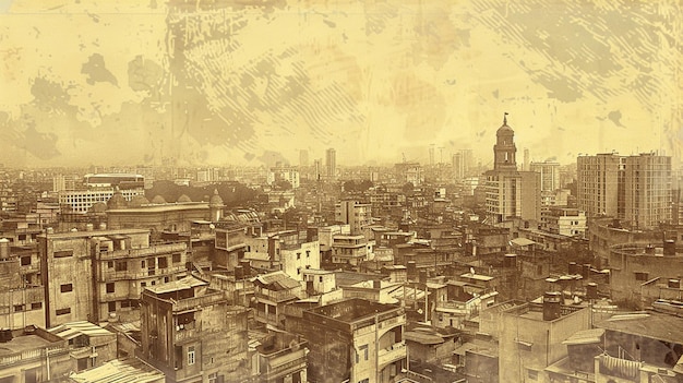 Tarjeta postal de una ciudad india antigua