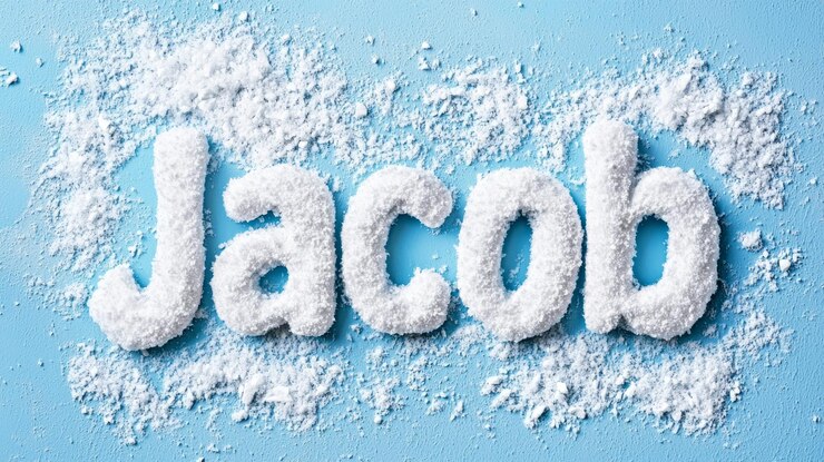 Foto tarjeta postal con nombre personalizado de nieve perfecta para la decoración