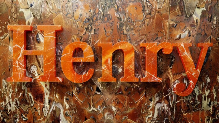 Foto tarjeta postal personalizada de nombre de mármol naranja perfecta para la decoración