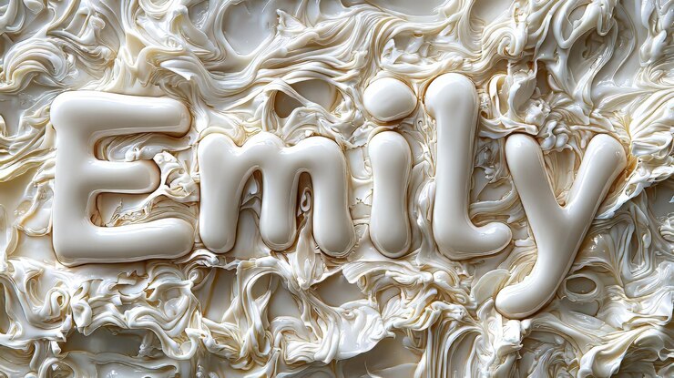 Foto tarjeta postal personalizada de nombre de slime blanco perfecta para la decoración
