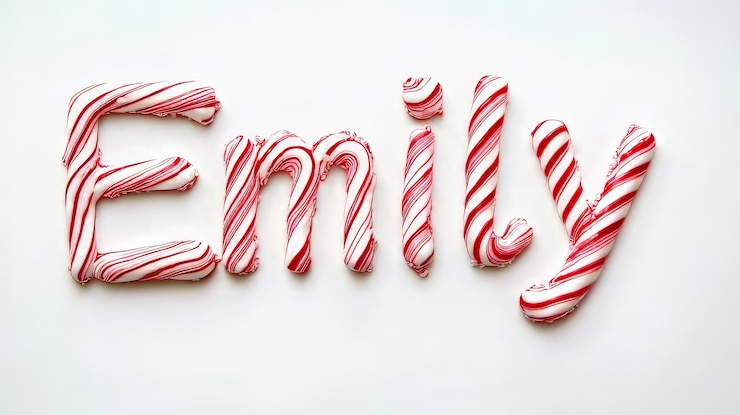Foto tarjeta postal personalizada perfecta para la decoración creada en candy cane typography
