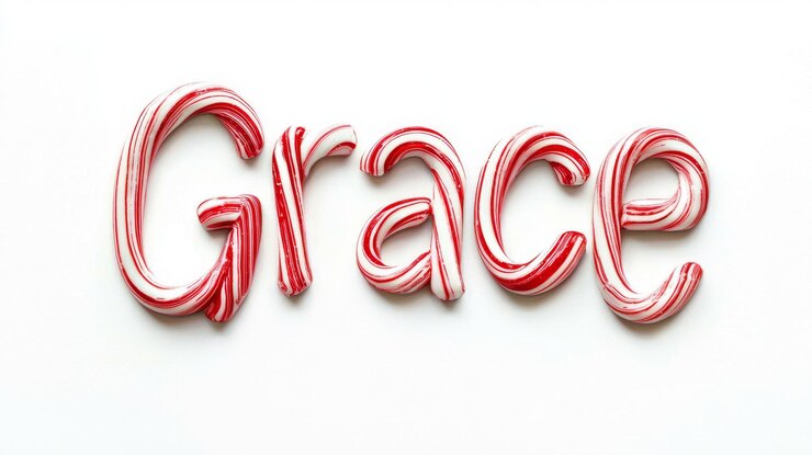 Foto tarjeta postal personalizada perfecta para la decoración creada en candy cane typography