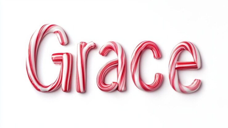 Foto tarjeta postal personalizada perfecta para la decoración creada en candy cane typography