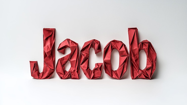 Foto tarjeta postal personalizada perfecta para la decoración creada en letras de origami