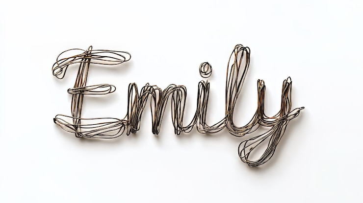 Foto tarjeta postal personalizada perfecta para la decoración creada en wire lettering