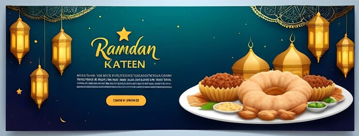 Foto tarjeta de ramadán y iftar