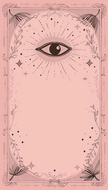 La tarjeta del Tarot del Ojo Místico tiene elementos cósmicos en su ilustración que encarnan simbolismo esotérico y temas espirituales