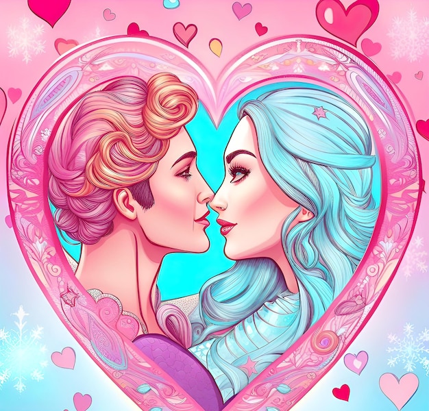 Tarjeta de vacaciones románticas para amantes masculinos para la ilustración vectorial del Día de San Valentín