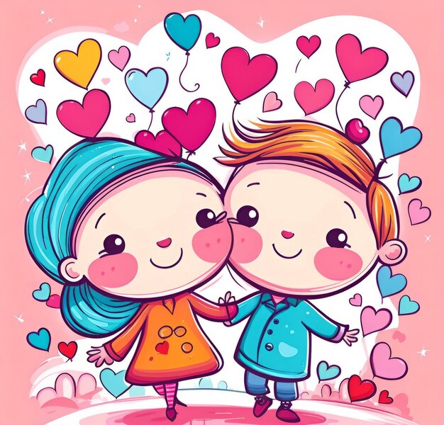 Tarjeta de vacaciones románticas para amantes masculinos para la ilustración vectorial del Día de San Valentín