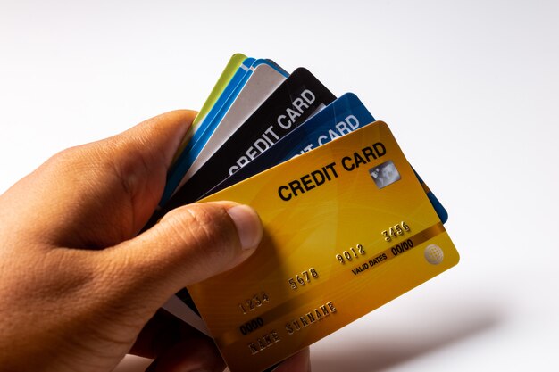 Tarjetas de credito en blanco