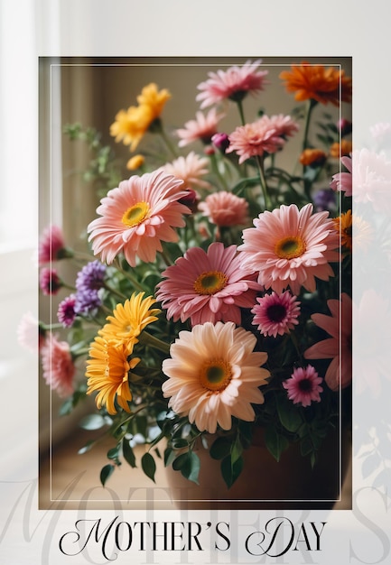 tarjetas de día de la madre con flores