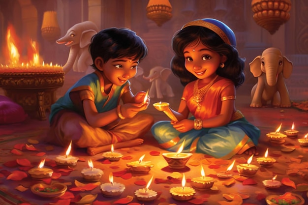 tarjetas de diwali