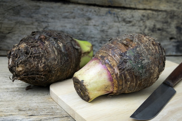 Taro en madera