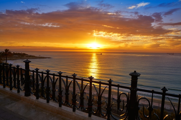 Tarragona Balcón de Europa al amanecer.