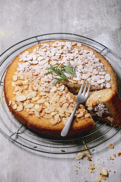 Tarta de almendras sin gluten