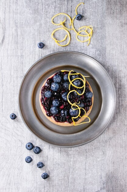 Tarta Con Arándanos