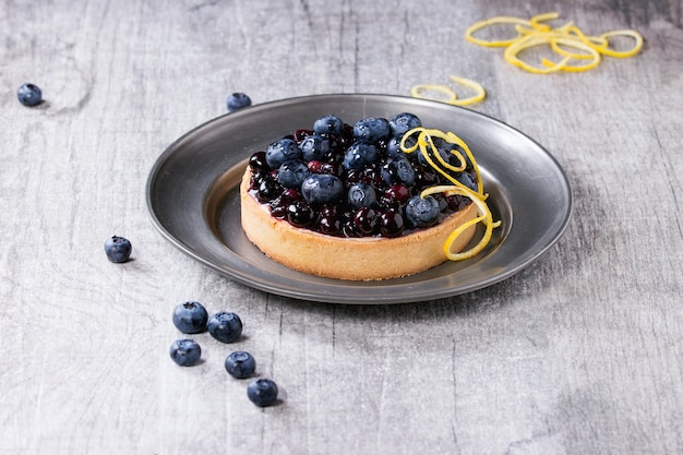 Tarta Con Arándanos