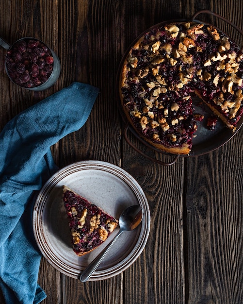 tarta de bayas casera