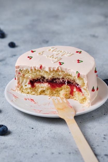 Tarta bento pequeña como regalo de cumpleaños Tartas estilo coreano en una caja para una persona