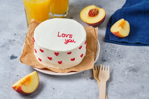 Tarta bento pequeña para un ser querido Tartas estilo coreano en una caja para una persona