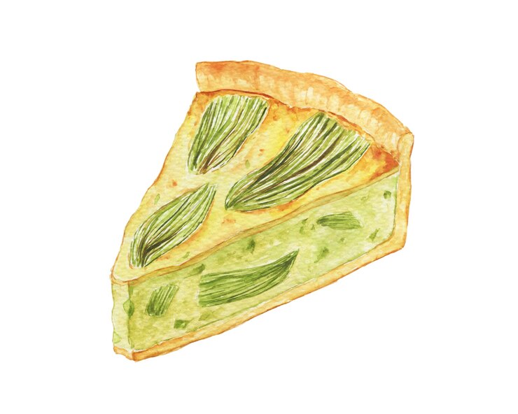 Tarta de calabacín acuarela. Tarta vegana