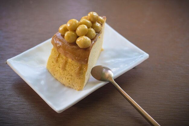 Tarta de caramelo de macadamia tarta casera