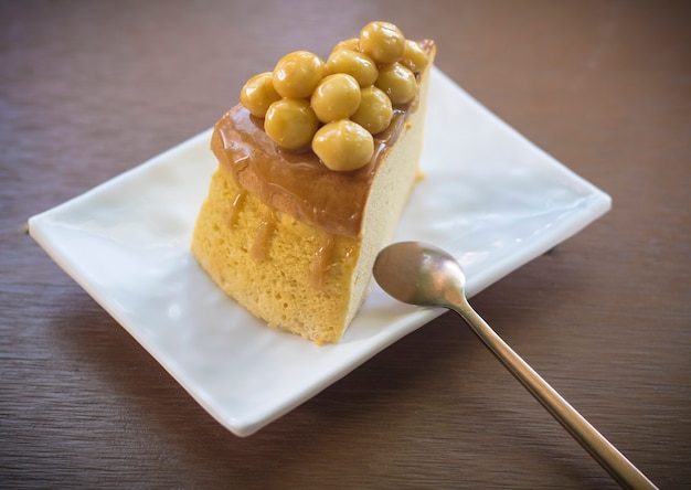 Tarta de caramelo de macadamia tarta casera