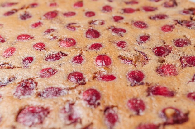 Tarta de cerezas caseras