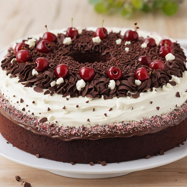 Tarta de chocolate con chocolate