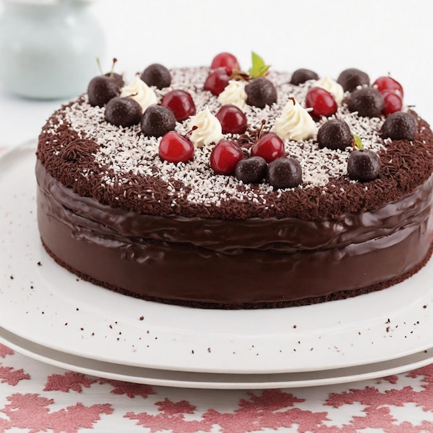 Tarta de chocolate con chocolate