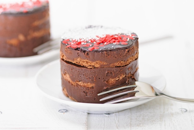 Tarta de chocolate con crema de chocolate