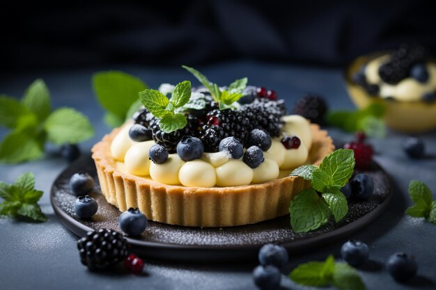 Foto tarta con cuajada de limón