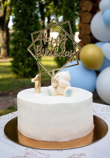 BBTO Vela de medio cumpleaños para pastel de medio año y medio año para  decoración de fiesta de aniversario de cumpleaños de bebé (dorado)