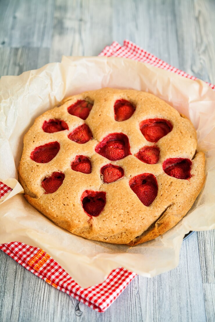 Tarta de fresas casera