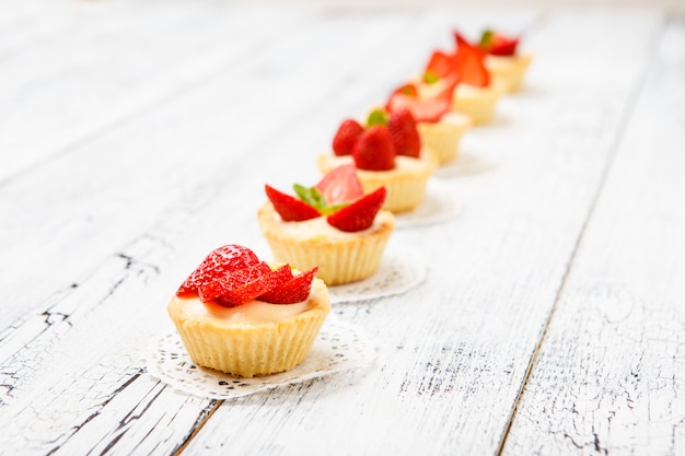 Tarta de fresas casera