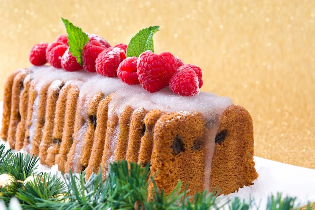 Tarta de frutas de navidad