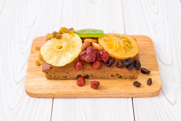 Tarta De Frutas Sobre Madera