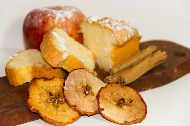 tarta de manzana y canela