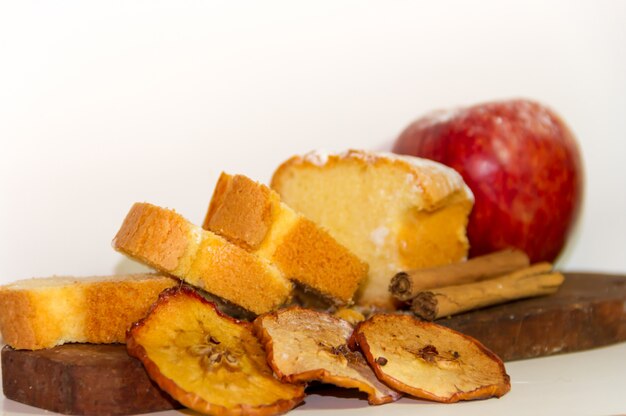 tarta de manzana y canela