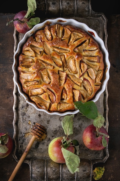 Tarta de manzana casera